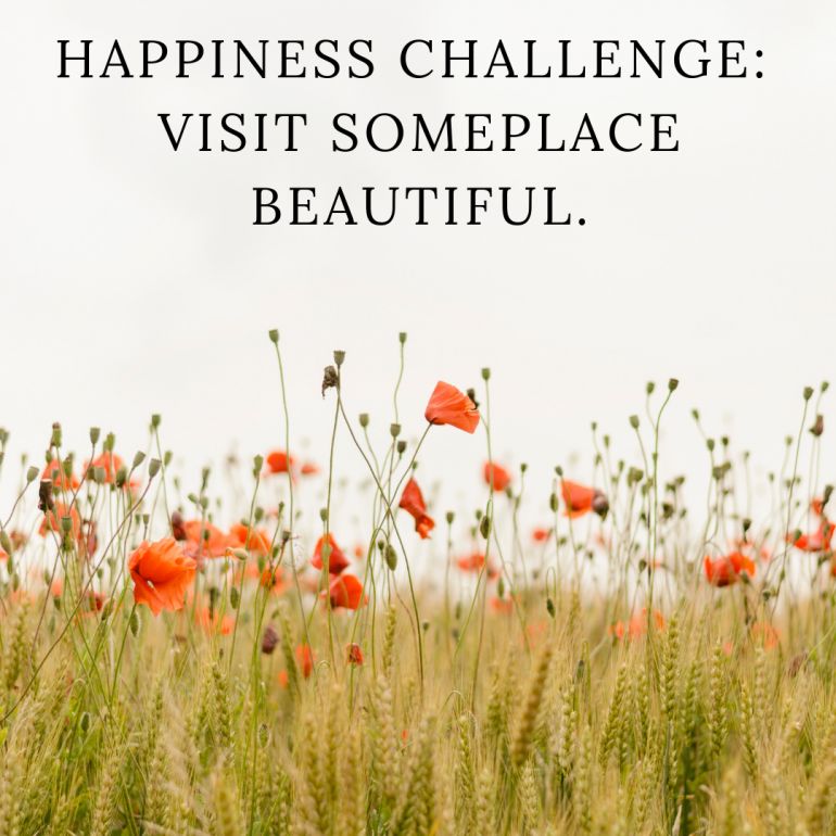 Happiness Challenge: Visit someplace beautiful.