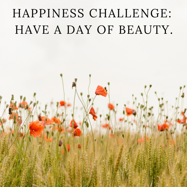 Happiness Challenge: Have a day of beauty.